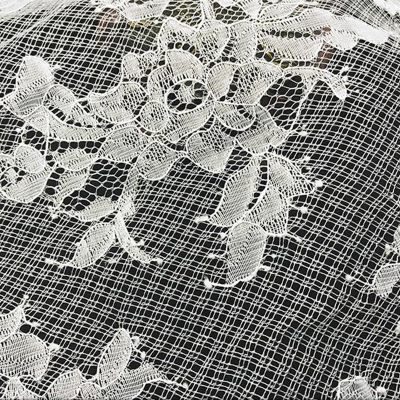 Dress Cutwork Curtain Nylon Lace Fabric for Women's Wear Wholesale Sup 6